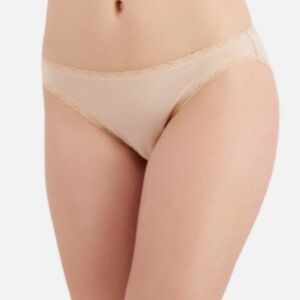 Jenni Women's 95% Cotton Bikini Panty Underwear, Chai Beige, Medium